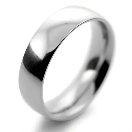 Court Traditional Heavy - 6mm Palladium Wedding Ring 